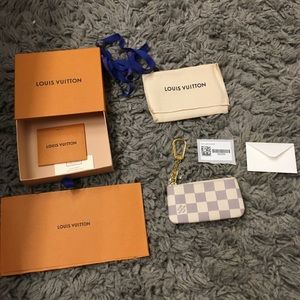 Louis Vuitton Key Cles Damier Azur Print